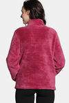 Zivame Soft Snuggles Fur Sweatshirt - Beet Red — thumbnail 4